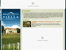 Tablet Screenshot of chateauviella.com